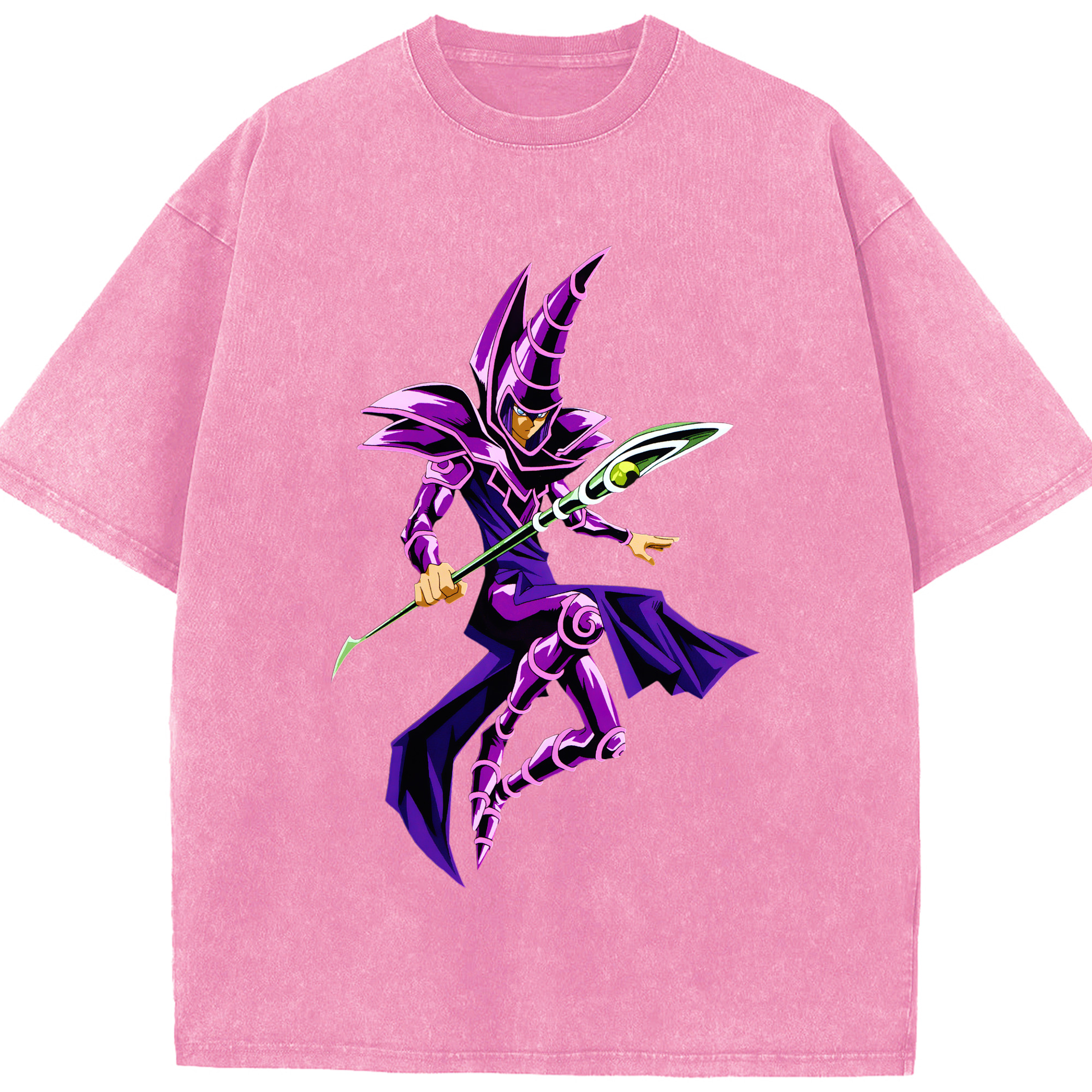 （画像用） 遊☆戯☆王 Yu-Gi-Oh! 綿100% ヴィンテージ風 半袖Tシャツ（フロントプリント）